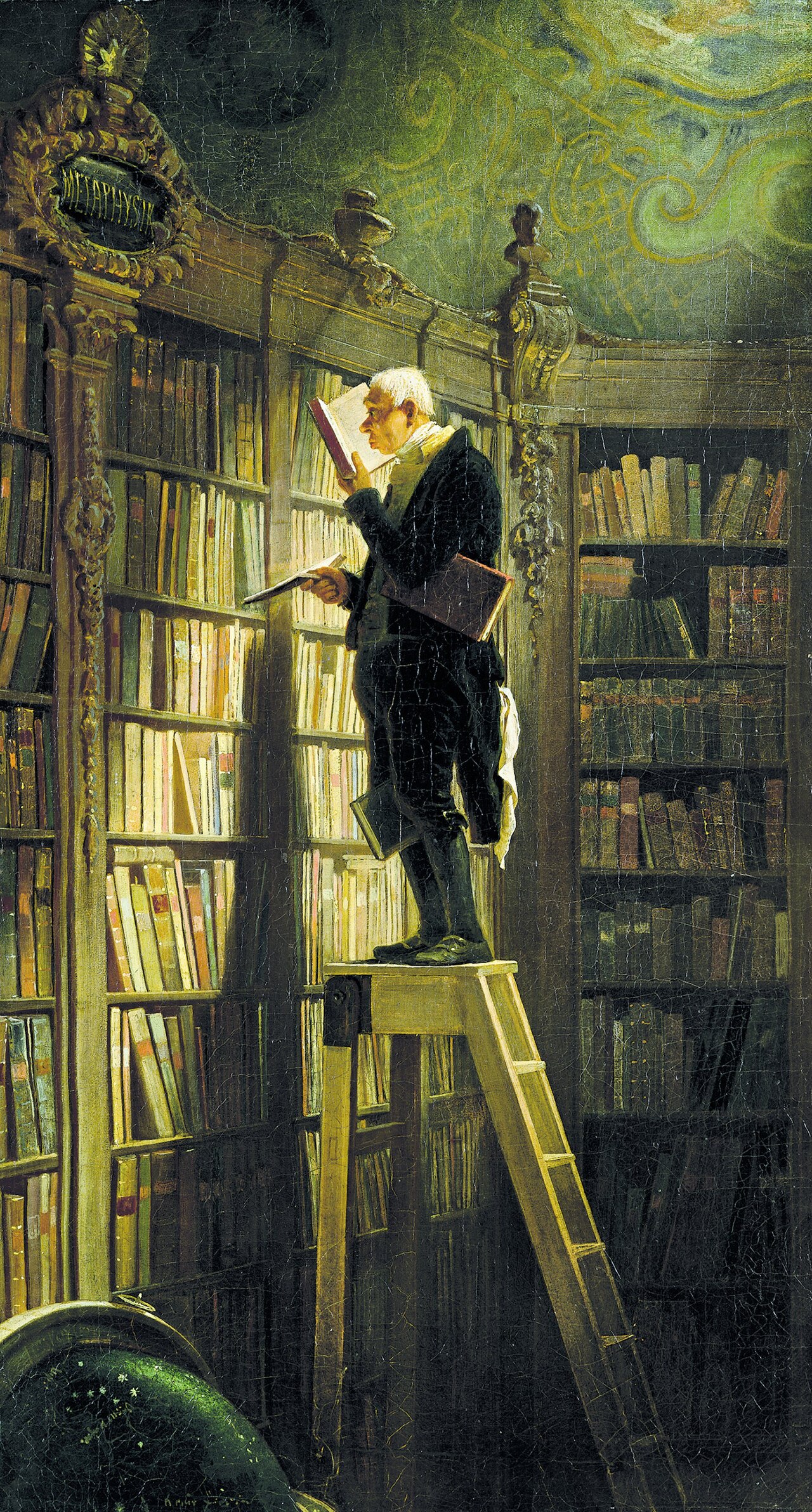 The Bookworm, Carl Spitzweg (c. 1850)