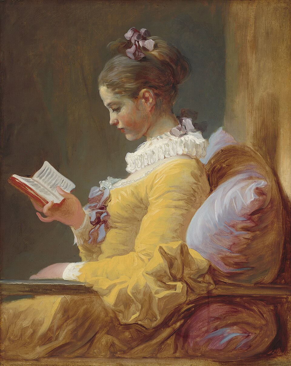 A Young Girl Reading, Jean-Honoré Fragonard (c. 1769)
